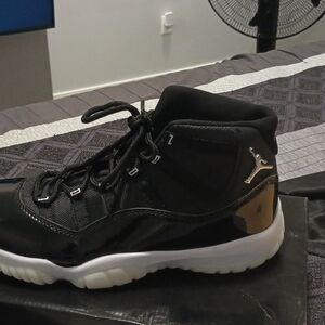 Jordan Black and White Athletic Shoes